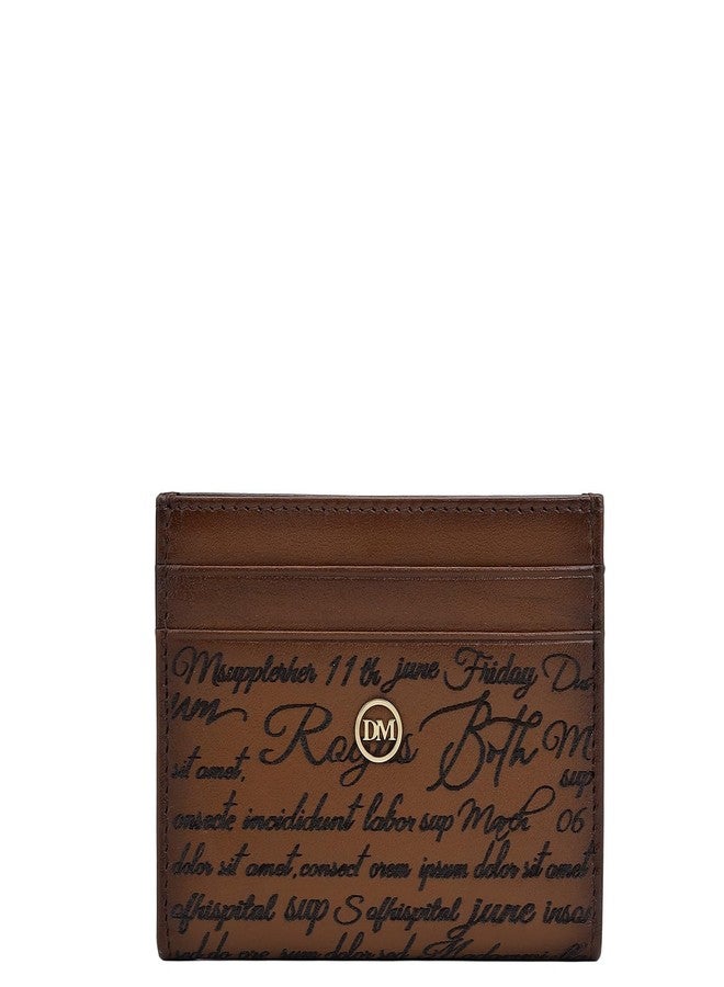 Da Milano Leather Card Holder for Men & for Women - Brown (10234) - Image 1